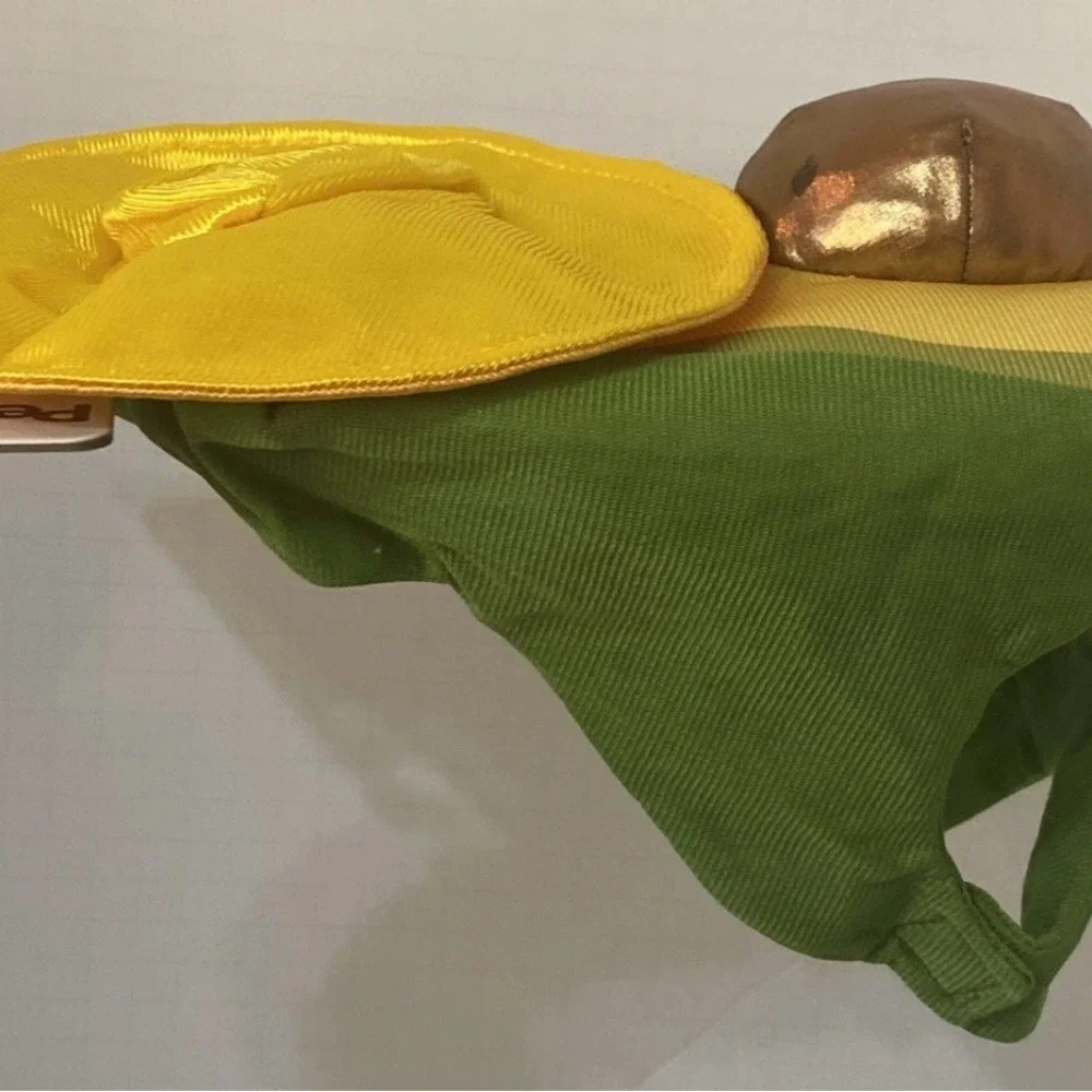 PetShoppe Avocado Dog Costume with Sombrero Hat XS/S Green Yellow WIC 646233 New